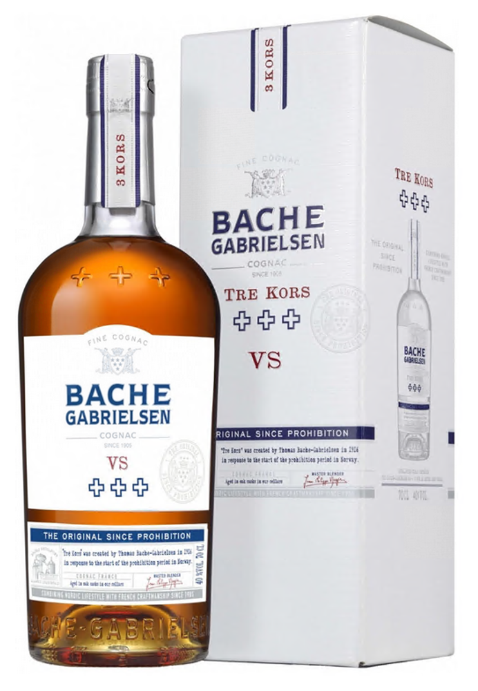 Коньяк БАШ ГАБРИЭЛЬСЕН ВС ТРЕ КОРС 3 года