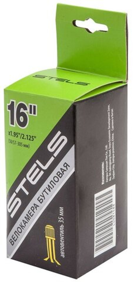Велокамера 16"х1.95"/2.125" STELS/SEYOUN автовентиль, в инд.упаковке арт.760005