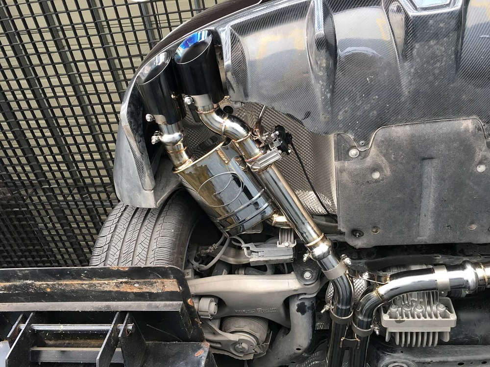 Спортивная выхлопная система с заслонками для Porsche Macan 95B.1 3.0T 2014-2018 Порше Макан