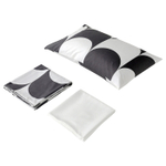 Комплект постельного белья IKEA BRUKSVARA (БРУКСВАРА), Белый с рисунком, 150х200 см