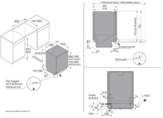 Встраиваемая посудомоечная машина Asko DSD544D