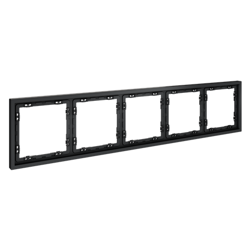 Рамка пластиковая VOLTUM S70 на 5 постов, (графит)