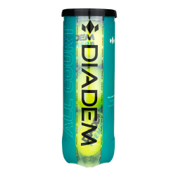 Мяч теннисный DIADEM Premier All Court 3B, BALL-CASE-ALLCRT, уп.3шт, одобр.ITF, фетр, желт