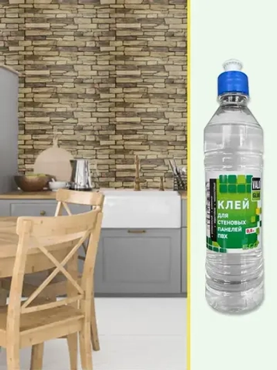 Клей прозрачный VALO GLUE для стеновых панелей ПВХ и ПЭТ , универсальный, 500 мл, 2шт.