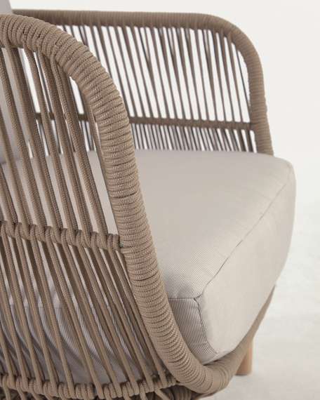 Уличное кресло Catalina, бежевый корд, массив акации