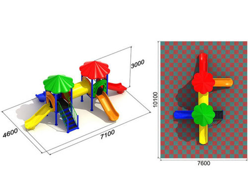 Детская игровая площадка Радуга 3.3