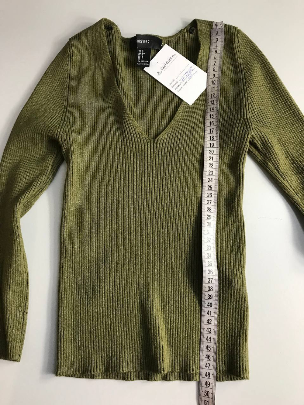 Лонг Forever 21 лапша, оливкового цвета 42 размер