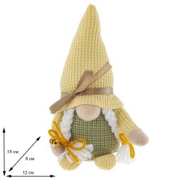 GAEM Игрушка набивная "Гном девочка", L12 W8 H18 см