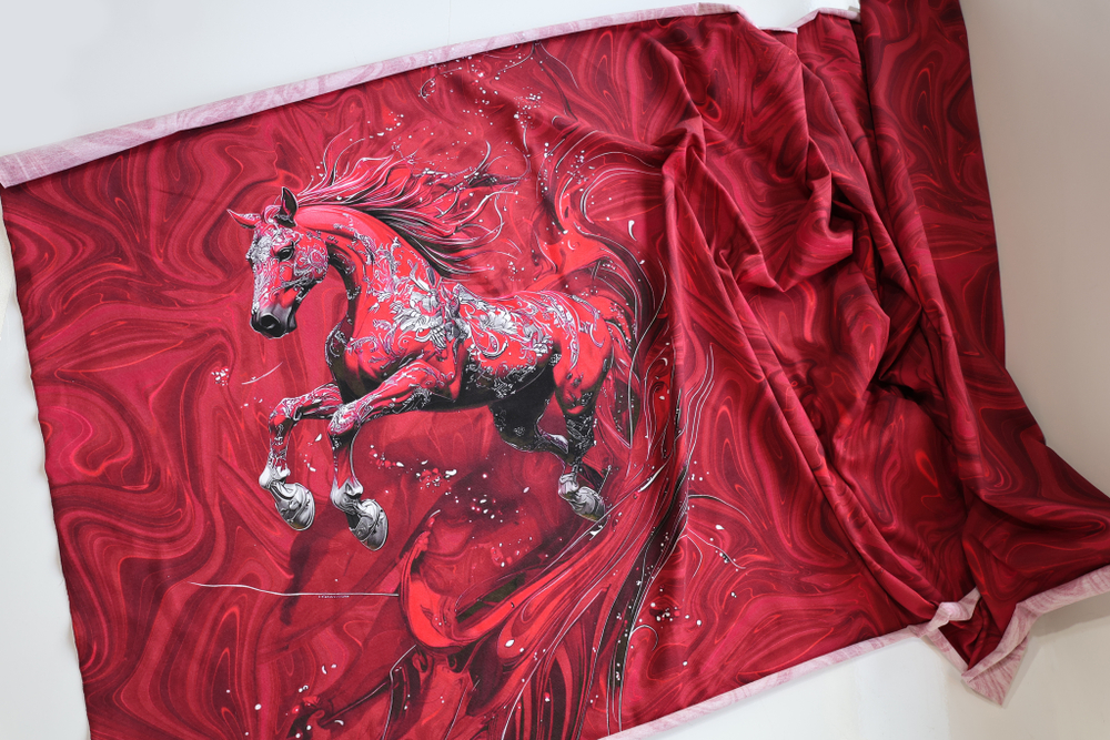 КРАСНЫЙ КОНЬ - Кулирка с лайкрой, компакт пенье (ДЖ66 Маша)