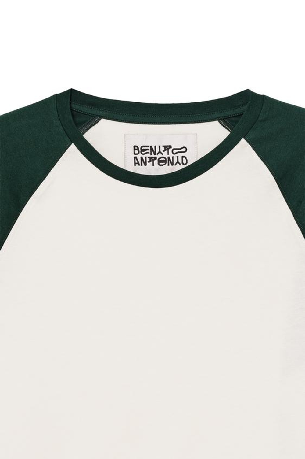 ZARA X BENITO ANTONIO ФУТБОЛКА В СТИЛЕ КОЛОР-БЛОК, ЗЕЛЕНЫЙ