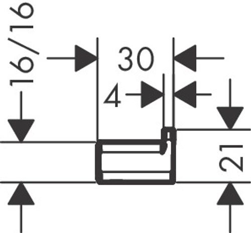 Крючок Hansgrohe AddStoris, Хром (41742000)