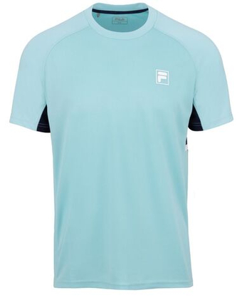 Мужская теннисная футболка Fila Thilo - aqua sky