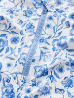 Купальник слитный на молнии для девочки Next E77-689, Голубой