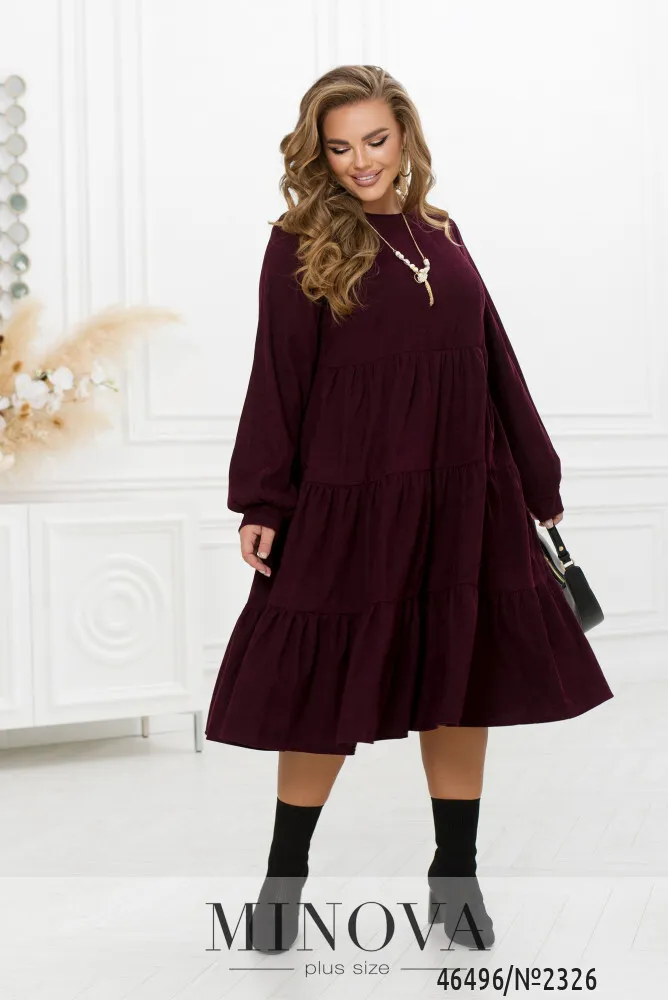 Платье 2326-бордо Minova