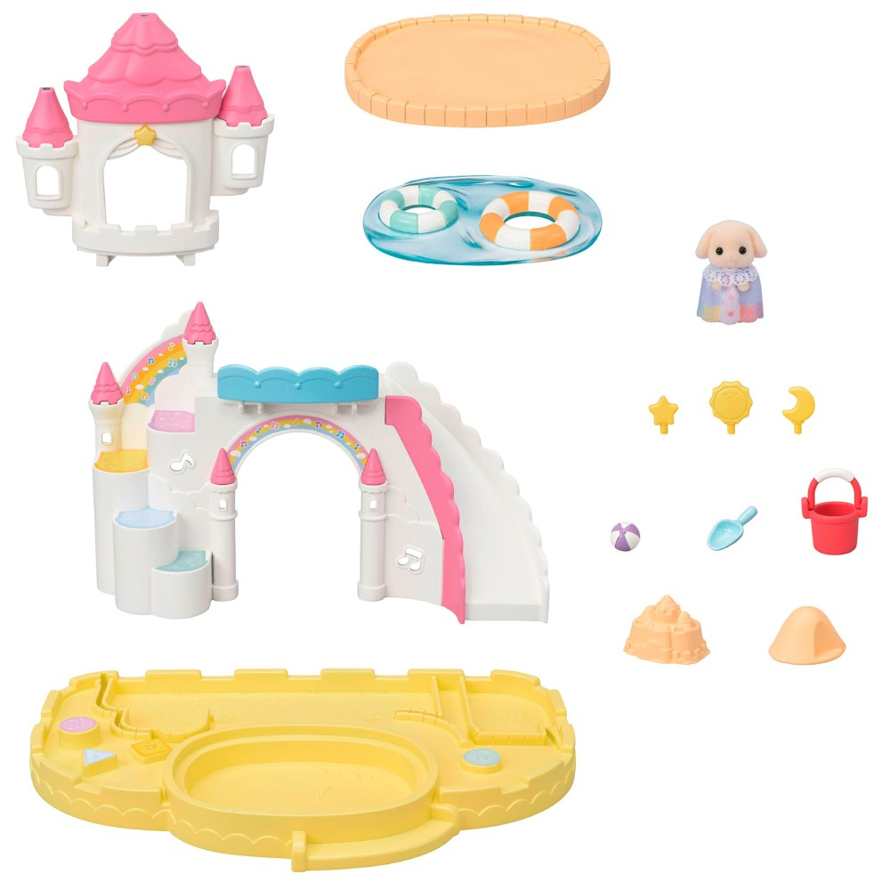 Sylvanian Families - Детский игровой комплекс с бассейном + кролик с опадающими ушками 5746