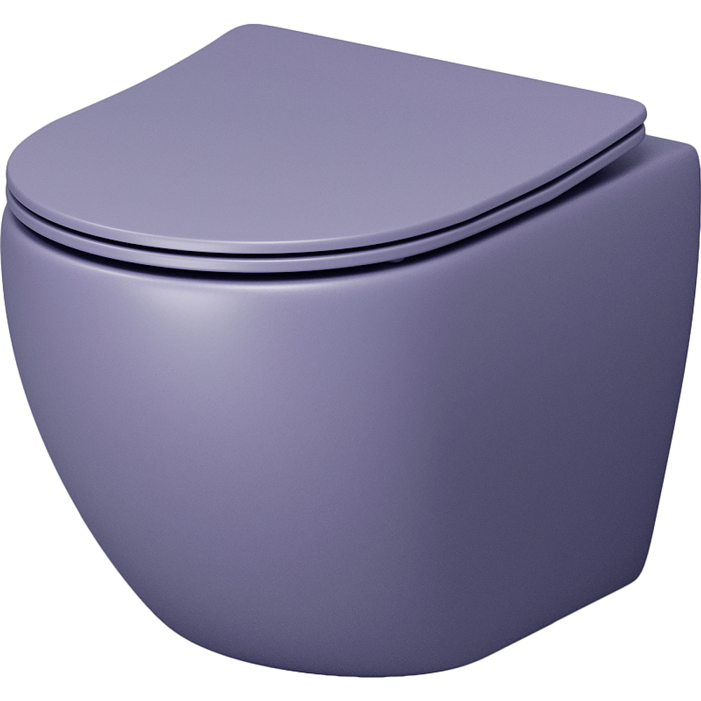 Унитаз Grossman Color GR-4455LIMS подвесной Фиолетовый матовый с сиденьем Микролифт