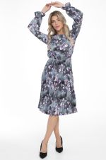 Платье Амелия (гофре, грей) Diolche