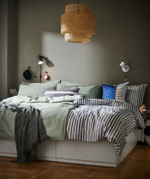 Подвесной светильник IKEA SINNERLIG (СИННЕРЛИНГ), Бамбук, 50 см