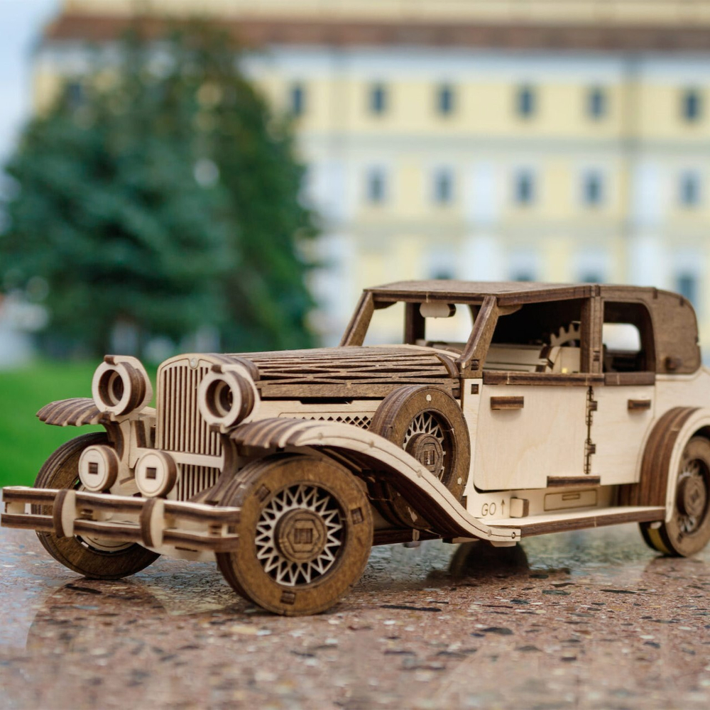 Деревянный конструктор Ретроавтомобиль Фердинанд (EWA)