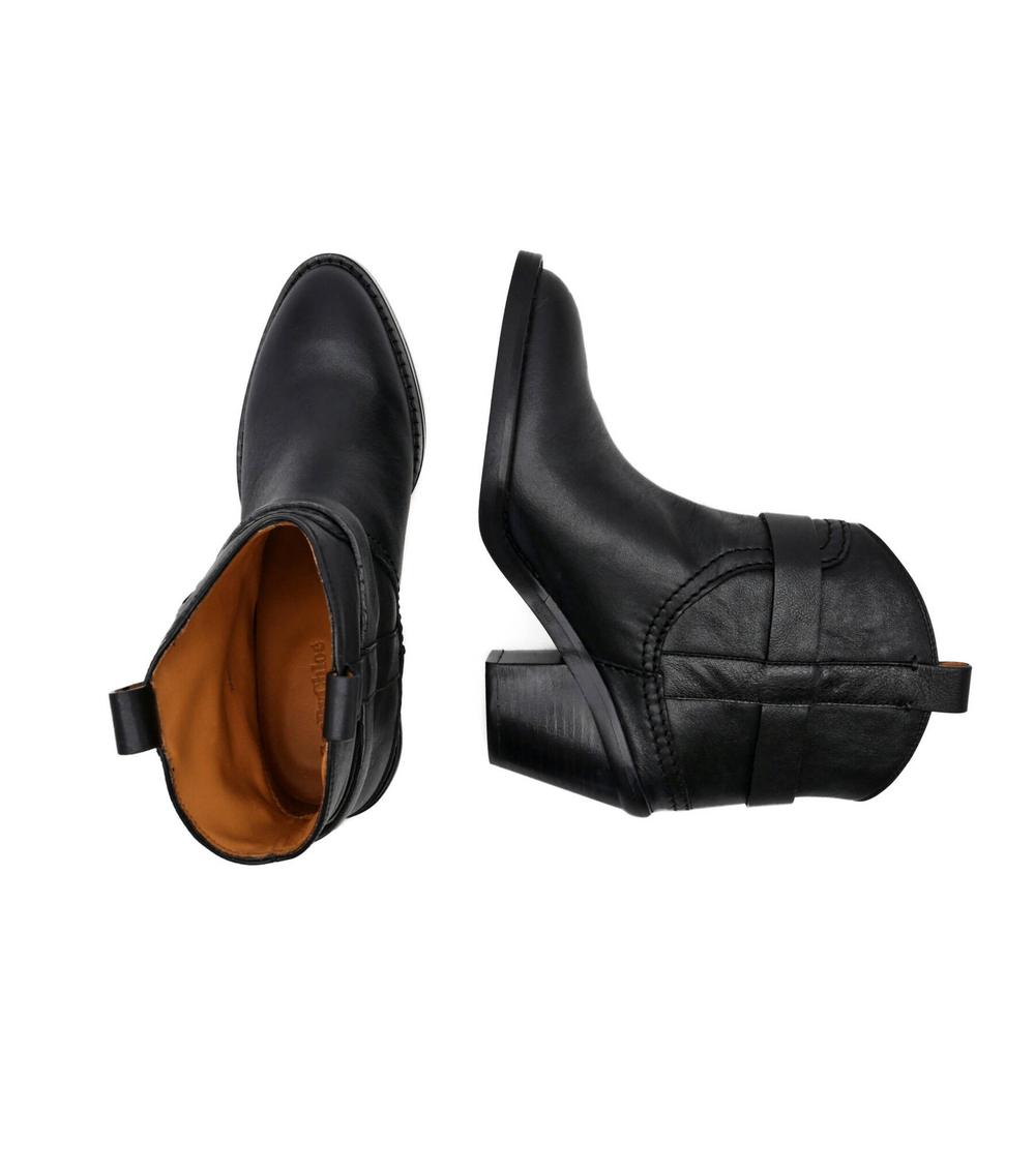 Кожаные ботильоны See By Chlo\u00e9 - черный(SB39065A 16022)