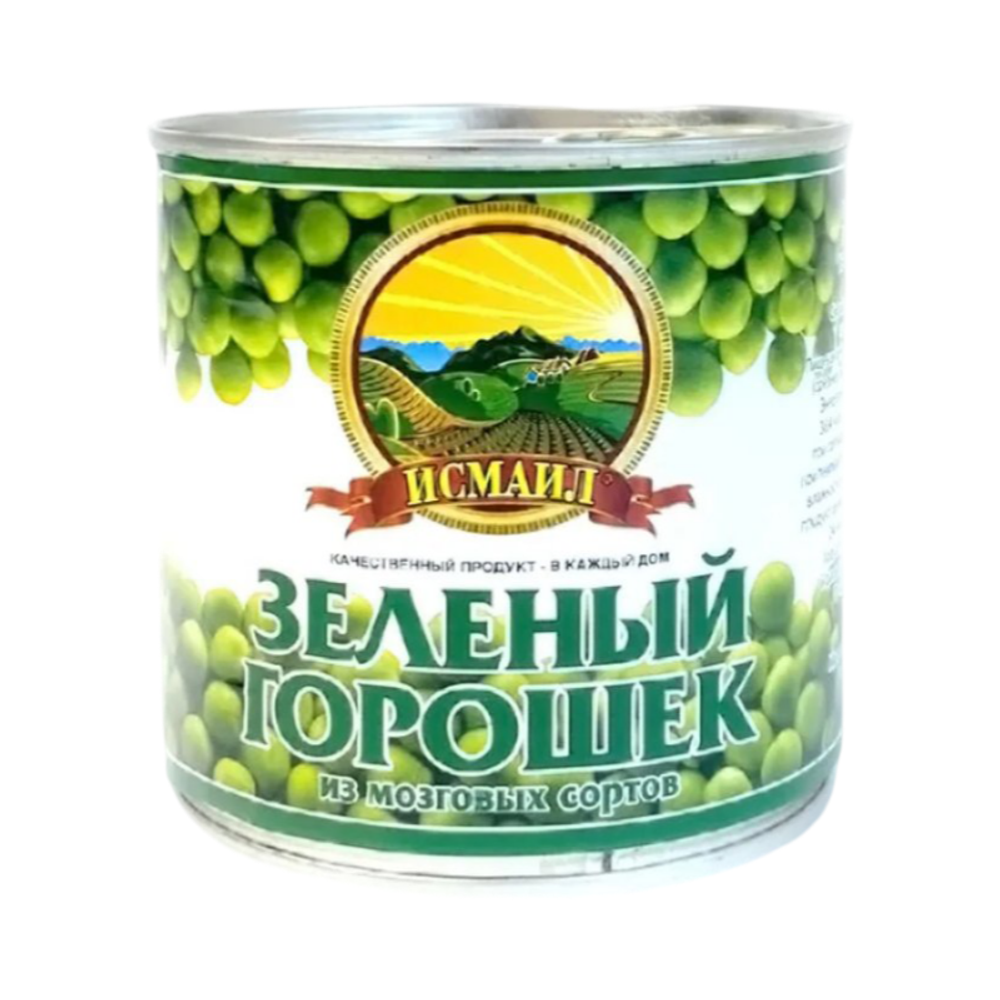 Горошек зеленый "Исмаил" 420г с ключом