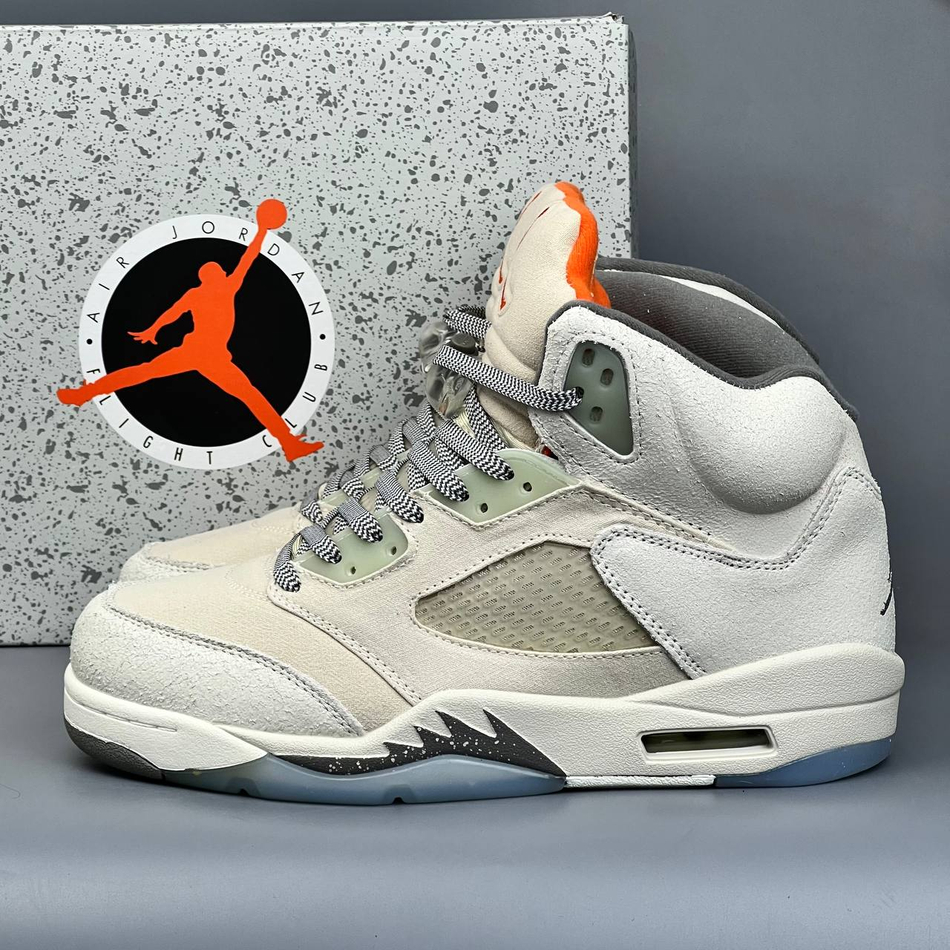 Кроссовки Nike Jordan 5 #399 (беж.)