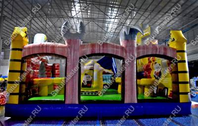 Коммерческий надувной батут "Строители"