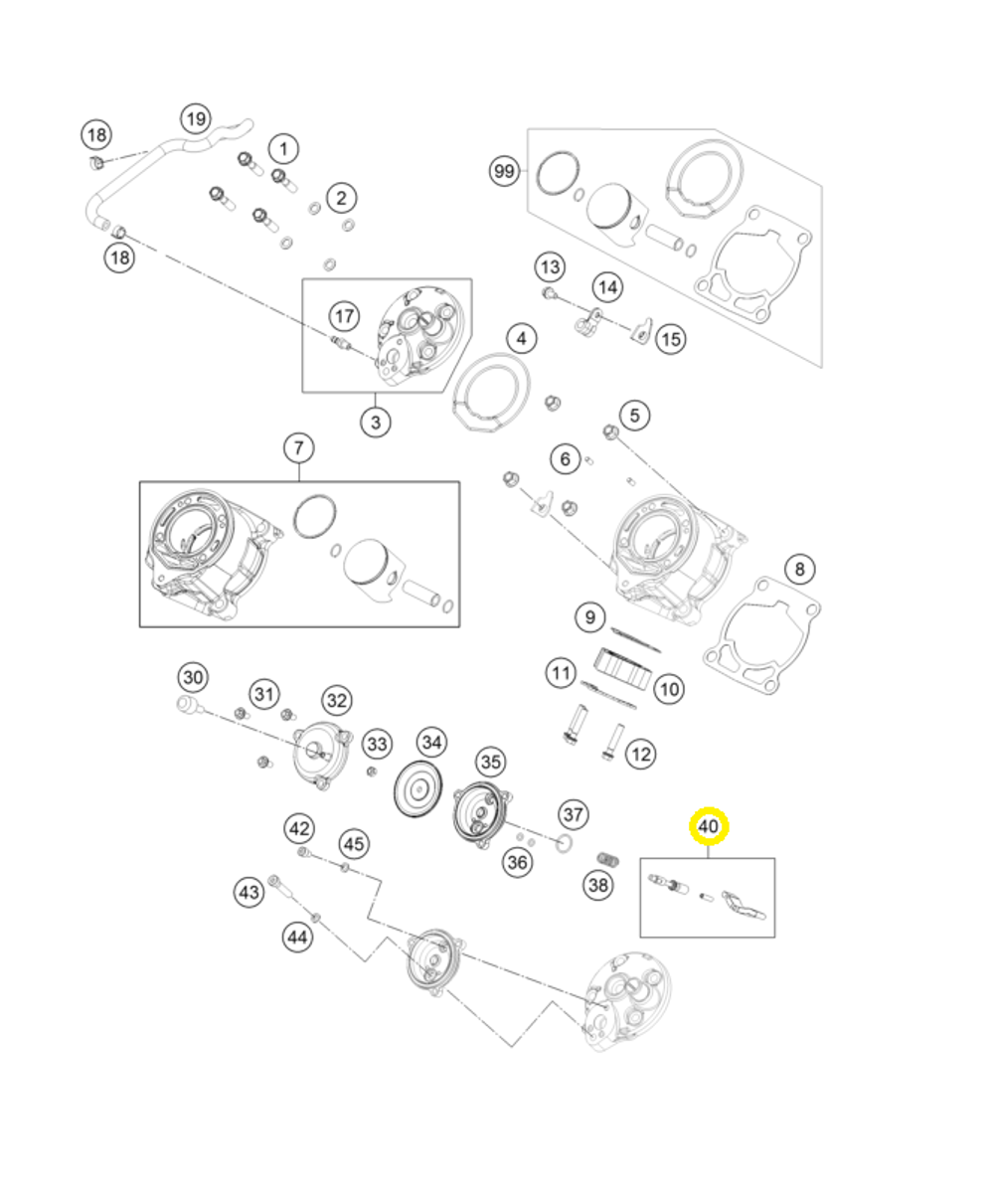 Шторка цилиндра KTM, HQV, GASGAS MC-65