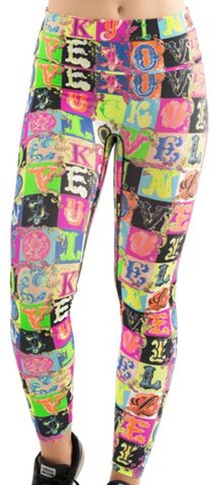 Леггинсы Lucky in Love Rockin Rococo Hi-Lucky Lane Legging Women - multicolor