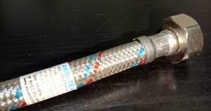 Подводка гибкая для воды оплетка из нерж стали г/ш 1/2" 0,5м