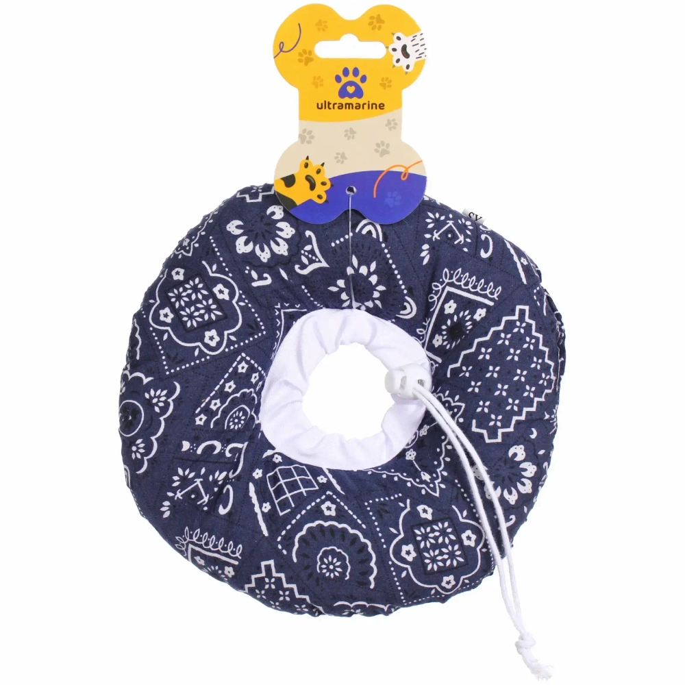 Воротник ветеринарный на кулиске «ЛЮБИМЫЙ БРО», классика, р XS, окружность шеи 10-17см (лейбл)