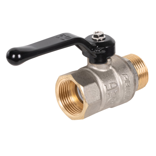 Кран шаровой латунный LD Pride 47.20.B-Н.Р Ду 20 Ру 40 вн-нр, (рычаг)