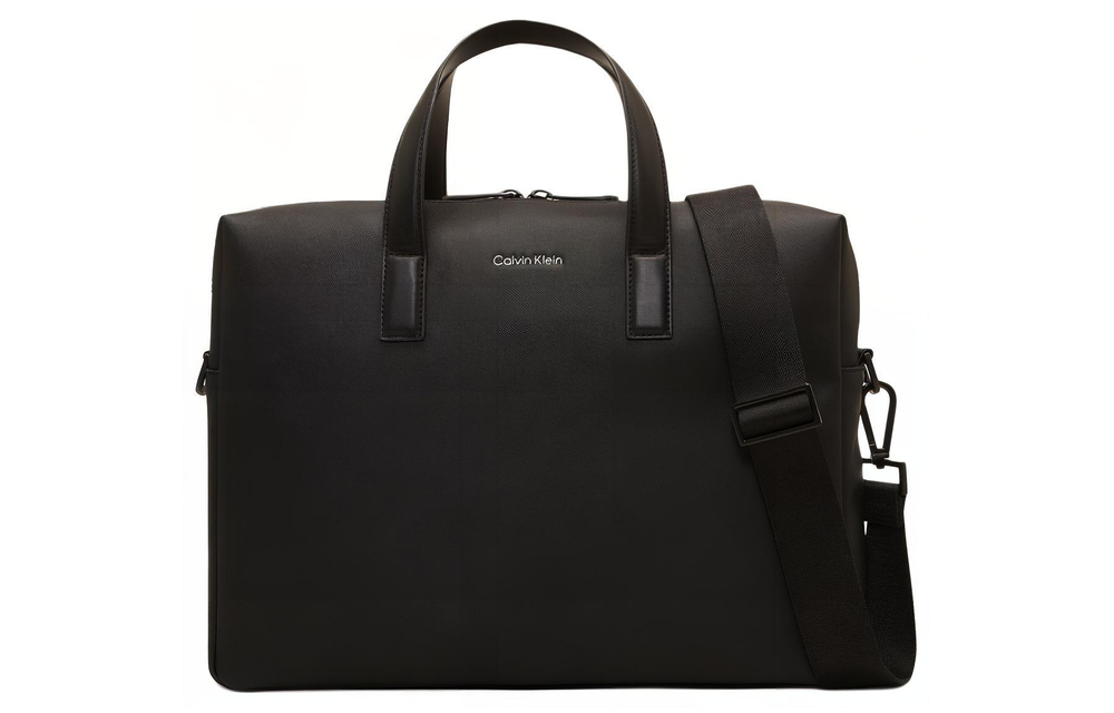 CALVIN KLEIN Recycled Polyester Blended With Polyurethane Laptop Bag Men"s Black