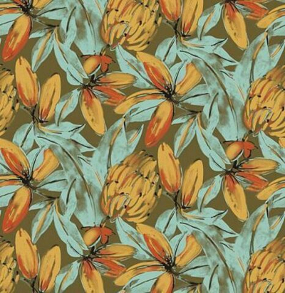 Обои современные дизайнерские крупные цветы HAV101