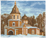 "Церковь Казанская"-0358 канва с рисунком
