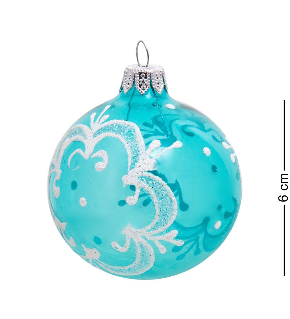 Элита НФШ-1378/3 Набор ел.украшений Шар 3шт «Снежинка» 65 мм