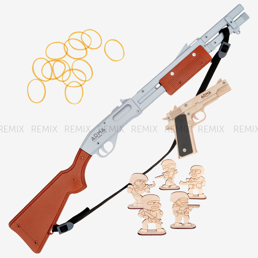 Дробовик деревянный длинный