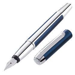 Перьевая ручка Pelikan Elegance Pura P40 синий/серебристый CT перо F (954958)