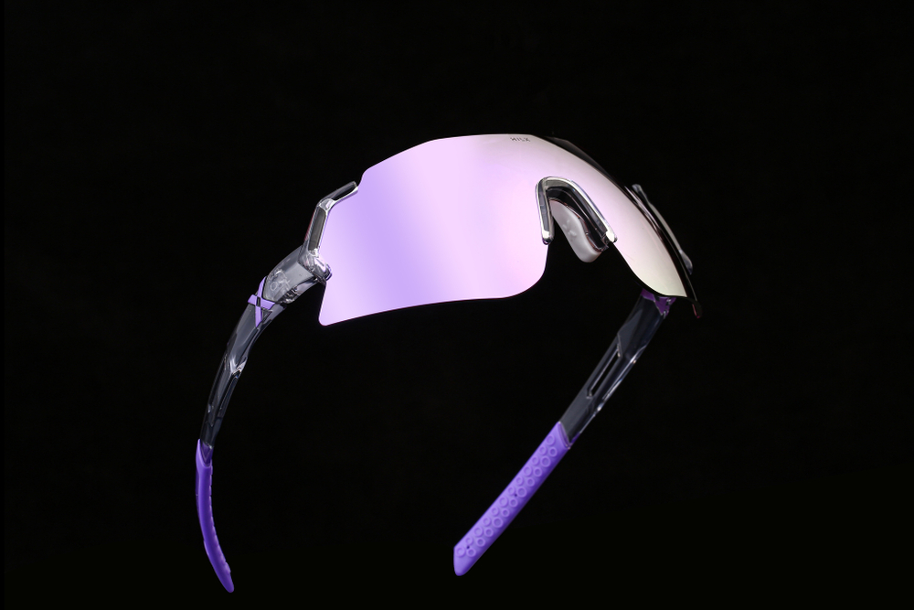 Спортивные очки HILX Savage 2.0 Shiny Crystal Grey Purple / Photochromic Purple Mirror Lens