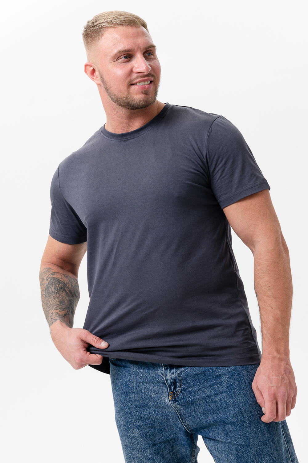 Футболка однотонная