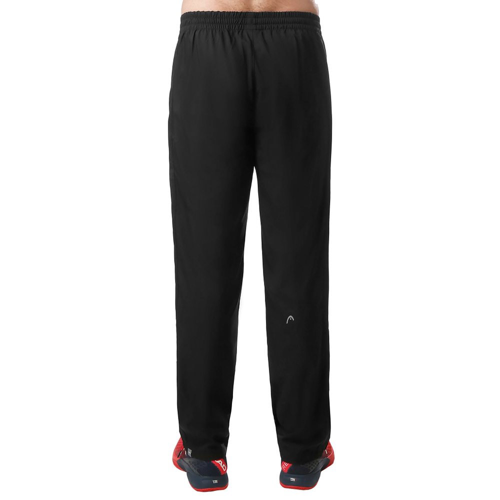 Мужские теннисные штаны HEAD Club Training Pants Men - Black, Silver