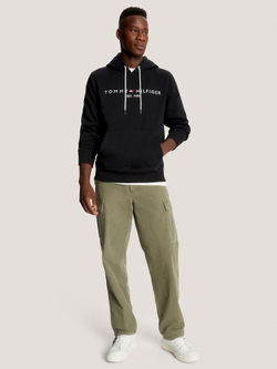 Худи Tommy Hilfiger Embroidered Tommy Logo Black