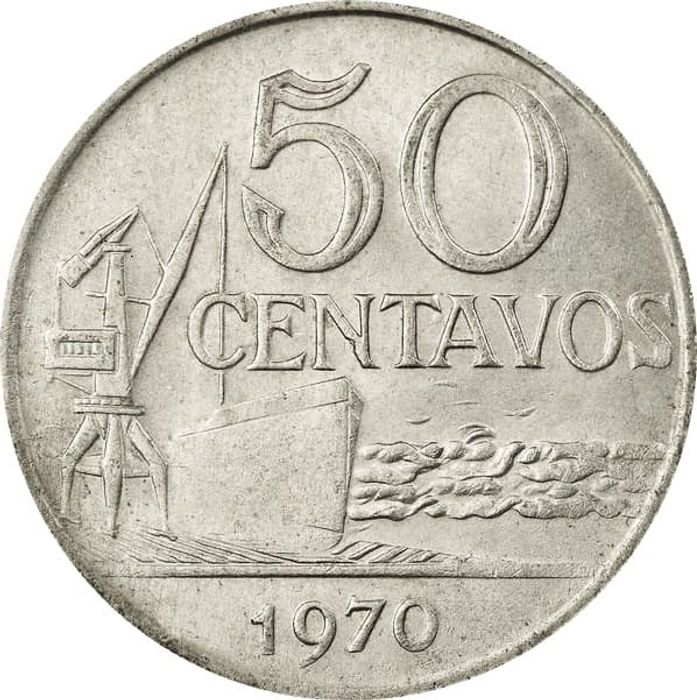 50 сентаво 1970 Бразилия