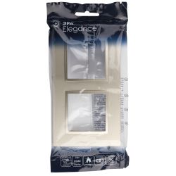 Рамка для розеток и выключателей ЭРА Elegance 14-5012-04 Classic, на 2 поста, шампань