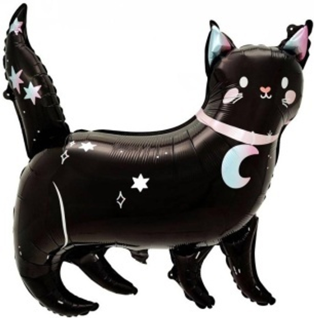 К Фигура Звездная кошка Черный 38''/97 см.