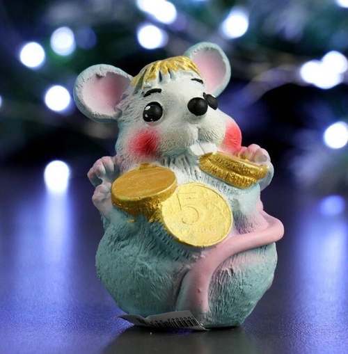 Копилка "Мышонок маленький" 10 см