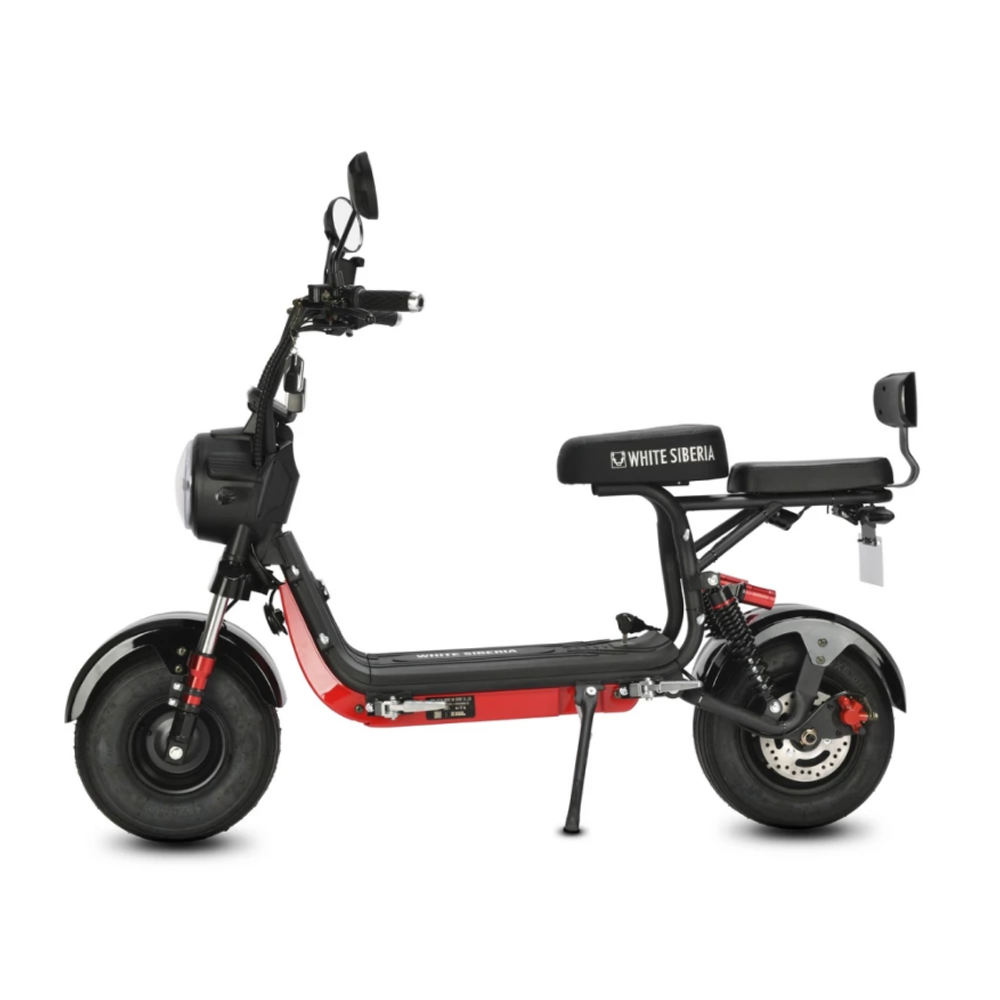 Электроскутер WHITE SIBERIA MINI R 3.0 60V BLACK (Чёрный)