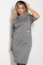 Платье Конфетти (черно-белое) П12688-18 LT Collection