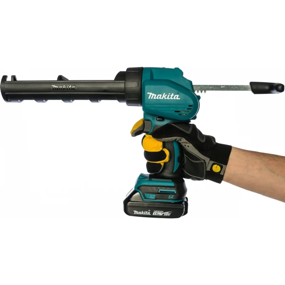 Makita DCG180RYE аккумуляторный пистолет для герметика (2 x 1.5 Ач, ЗУ)