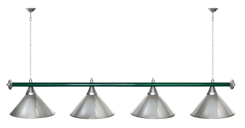 Лампа STARTBILLIARDS 4 пл. (плафоны золотые,штанга золотая,фурнитура золото)